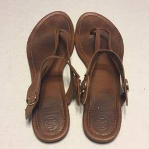 Brown Tory Burch thong sandals